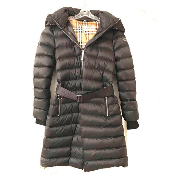 BURBERRY LONDON ENGLAND Down Belted Puffer Coat - Picture 5 of 16